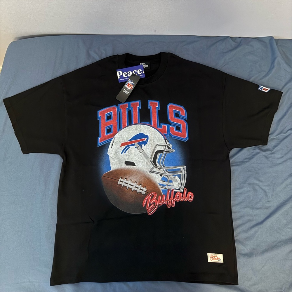 NFL x Peace Collective Buffalo Bills Icon Heavyweight T-Shirt Black Men’s Large